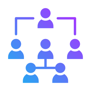 Organization Structure, Structure, Teamwork, Management, Coordinator, Leader icon