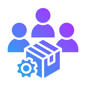 Product Development, Production, Product, Development, Team, Package icon