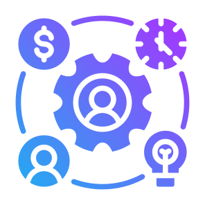 Resource Allocation, Resource, Allocation, Human Resource, Asset, Process  icon