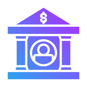 Bank Account, Money, User, Saving, Bank icon