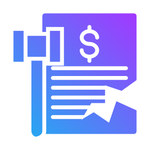 Bankruptcy, Document, Law, Crisis, Gavel icon