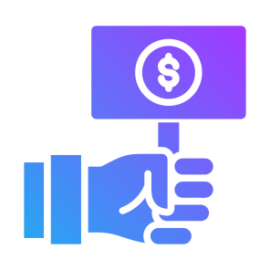Bid, Sign, Dollar, Auction, Bidding  icon