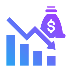 Recession, Statistics, Decrease, Bankruptcy,  Economic Crisis  icon