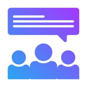 Discussion, User, Communications, Team, Conversation  icon