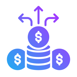 Investment, Invest, Decision, Money, Arrows icon