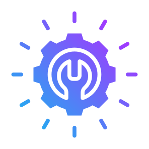 Recovery, Repair, Maintenance, Service, Settings icon