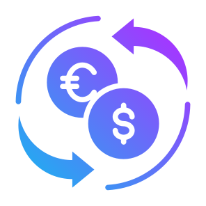 Money Exchange, Money, Exchange, Currency, Euro, Dollar icon