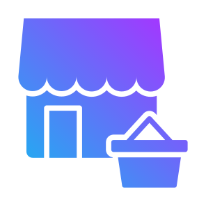 Retail, Supermarket, Merchant, Store, Commerce, Shopping icon