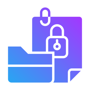 Data Security, Confidential Folder, Protection, Document, File, Security icon