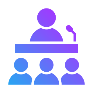 Public Speaking, Conference, Speaker, Communications, People, Speech icon