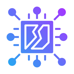 Digital Disruption, Digital, Disruption, Chip, Electronics, Technology icon