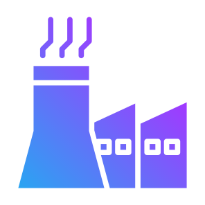 Factory Buildings, Factory, Manufacture, Manufacturing, Industry, Buildings  icon