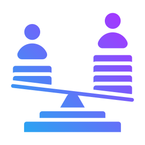 Income Inequality, Money, User, Income, Inequality, Inequality, Imbalance   icon