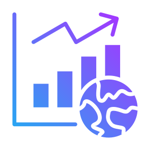 Market Growth, Global, Market, Growth, Stock Market, Global Economy icon