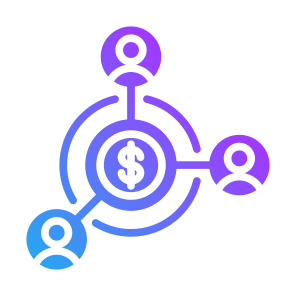 Shareholder, Share, Dividend, Profit, Income, Collaboration  icon