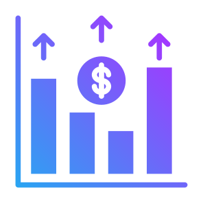 Surplus, Profit, Growth, Stock Market, Increase, Financial  icon