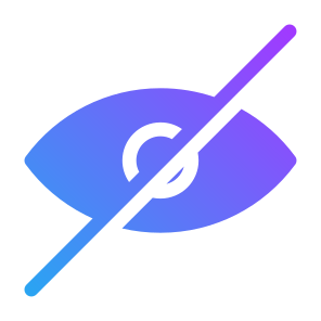 Blind Eye, Hide, Invisible, Eye, Interface, Blind, Ui icon