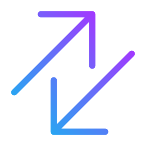 Diagonal Arrows, Diagonal, Arrows, Bidirectional, Orientation, Direction Interface, Symbol icon