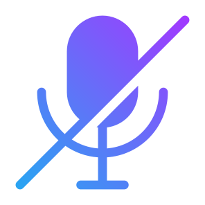 Mute Mic,  Microphone, Record, Voice, Silence, No Noise, Interface icon