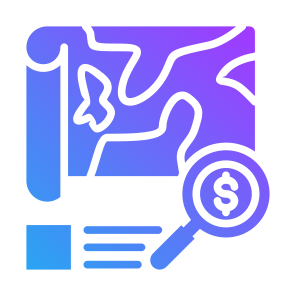 Geographic, Map, Analysis, Sales, Cost icon