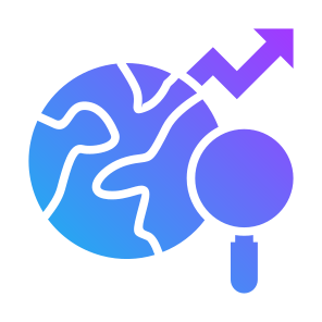 Global Research, World, Search, Analysis, Nation icon