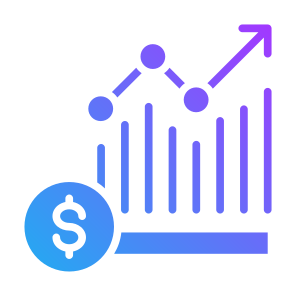 Market Growth, Money, Statistics,  Growth, Stock Price icon