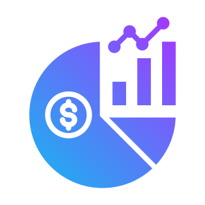 Market Share, Money, Data, Pie Chart, Statistics icon