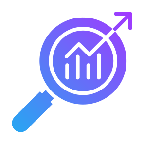 Statistic, Search, Analytics, Analysis, Growth icon