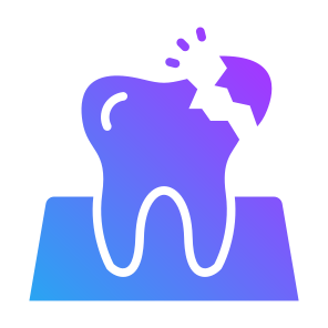 Broken Tooth, Tooth, Broken, Dental, Cavity, Decayed, Dental Care icon