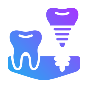 Dental Implant, Dental, Screw, Tooth, Molar, Implant  icon