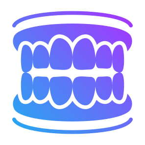Dentures, Gum, Teeth, Tooth, Dental, Dental Care  icon