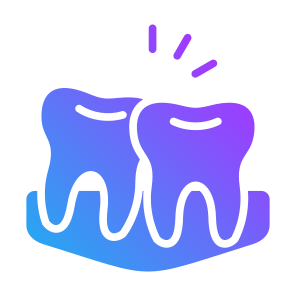 Tooth Overlapping, Tooth, Dental, Overlapping, Crowded, Teeth icon