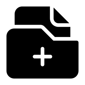Add Folders, New Folder, Document, Files And Folders, File Storage, Ui, Data Storage, Archive, Add icon