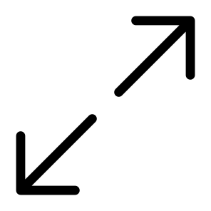 Maximize, Full, Screen, Media, Expand, Fullscreen, Orientation, Interface, Direction icon