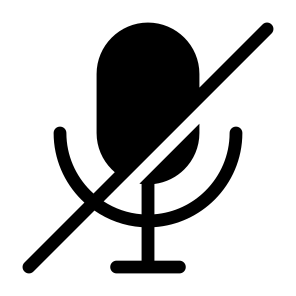 Mute Mic,  Microphone, Record, Voice, Silence, No Noise, Interface icon