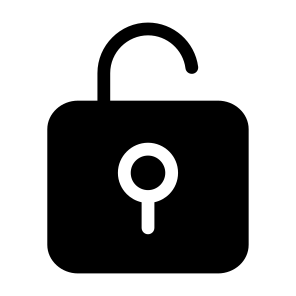Unlocked, Unlock, Security, Secure, Interface, Padlock, Open Lock, Ui icon