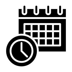 Calendar, Clock, Time, Date, Estimate  icon