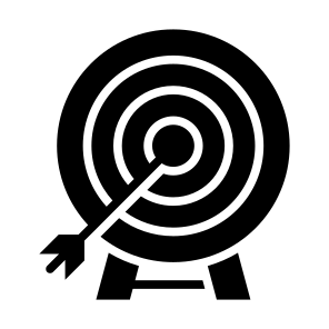 Target, Goal, Objective, Targeting, Dart Board icon