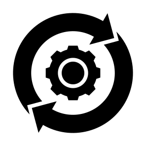 Work Process, Cogwheel, Configuration, Progress, Work Process  icon