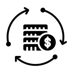 Currency, Exchange, Money, Circular Arrows, Payment  icon