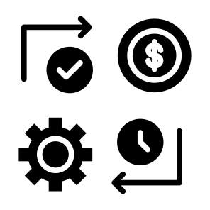 Efficiency, Efficient, Cost, Process, Real Time  icon