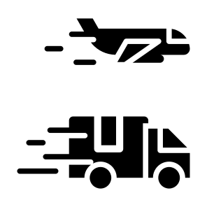Shipments, Transportation, Delivery Plane, Delivery, Truck  icon