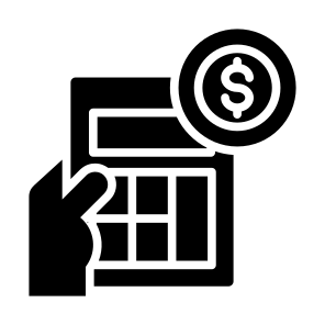 Financial, Money, Hand, Currency, Calculation icon