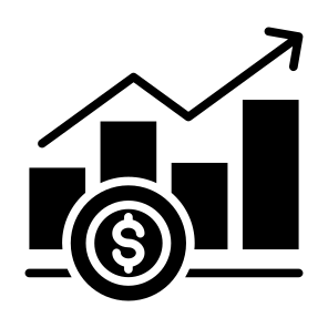 Increase, Money, Graph, Sales, Growth icon