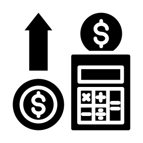 Profit, Money, Calculator, Increase, Revenue icon