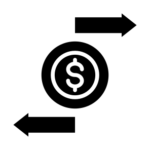 Transaction, Money, Transfer, Payment, Dollar  icon