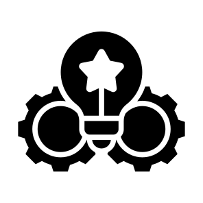 Innovation, Idea, Creative, Think Out Of The Box, Solution icon