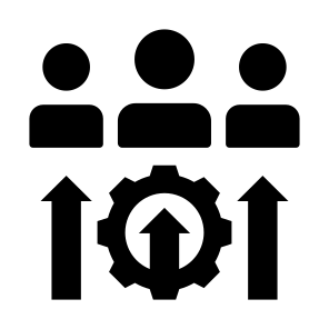 Leadership Skills, Growth, Teamwork,  Team Leader, Skill Development icon