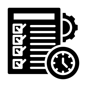 Task Management, Project, Deadline, Duration, Task List  icon