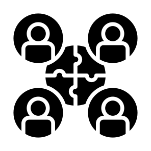 Teamwork, Group, Team, Collaboration, Partnership  icon